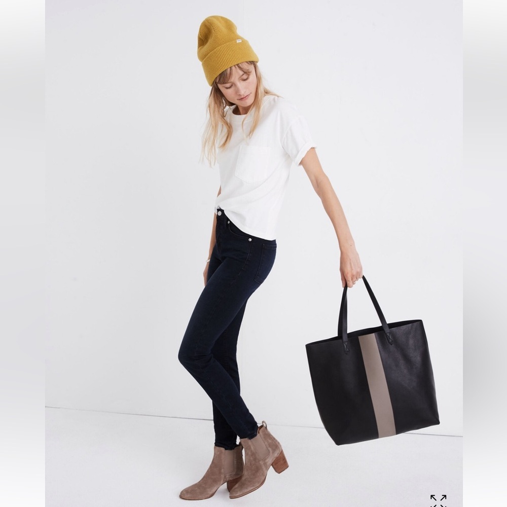 Madewell Black and Gray Tote Bag - Picture 5 of 12